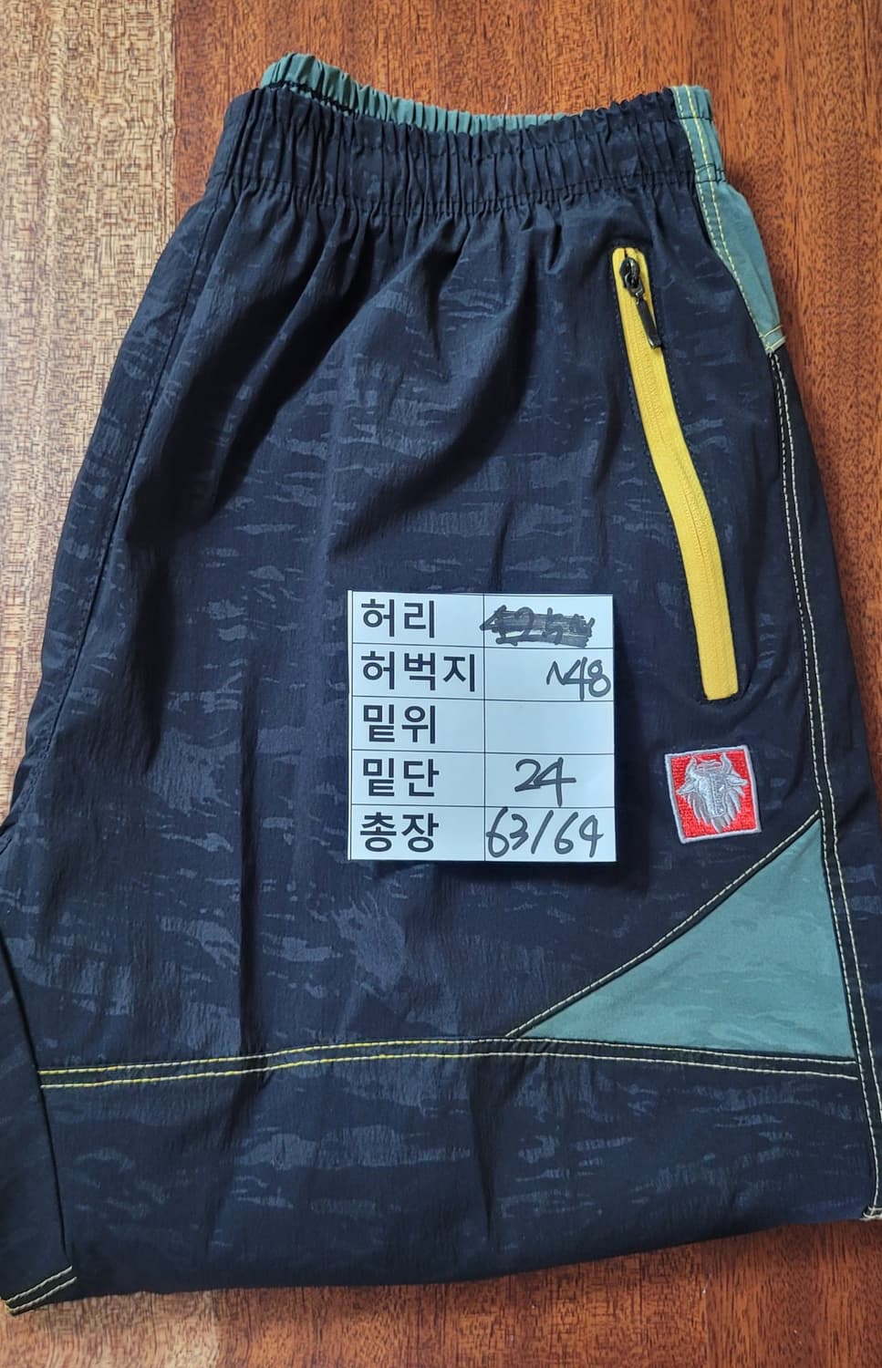 (남성34~36인치)카모플라쥬 칠부 바지(여름용바스락천) 상품이미지5