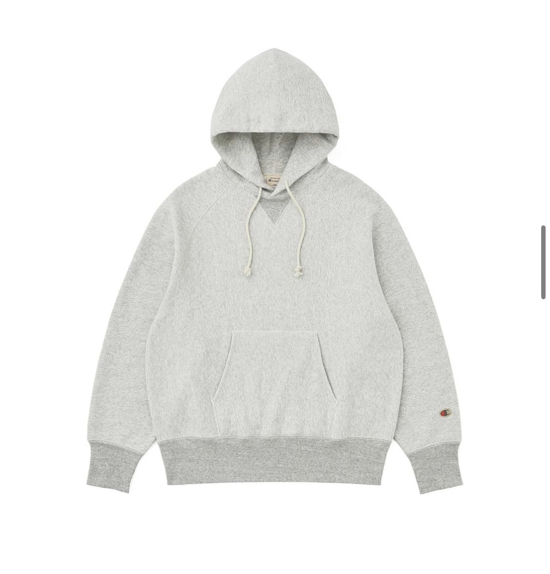 [카키스X챔피온]클럽 후드 티셔츠 Oxford Grey_ S 상품이미지1