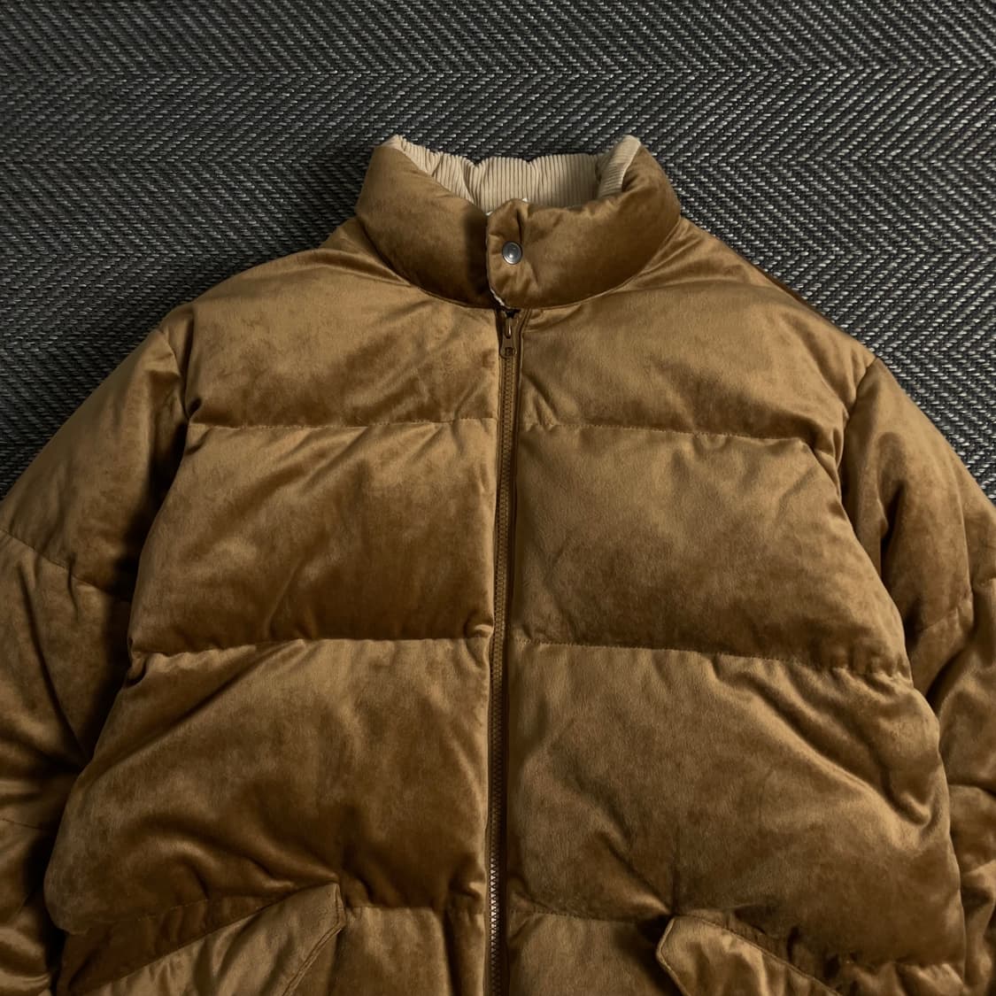 프리즘웍스 아메카지 브라운 벨벳 다운 푸퍼 패딩y 3659 상품이미지5