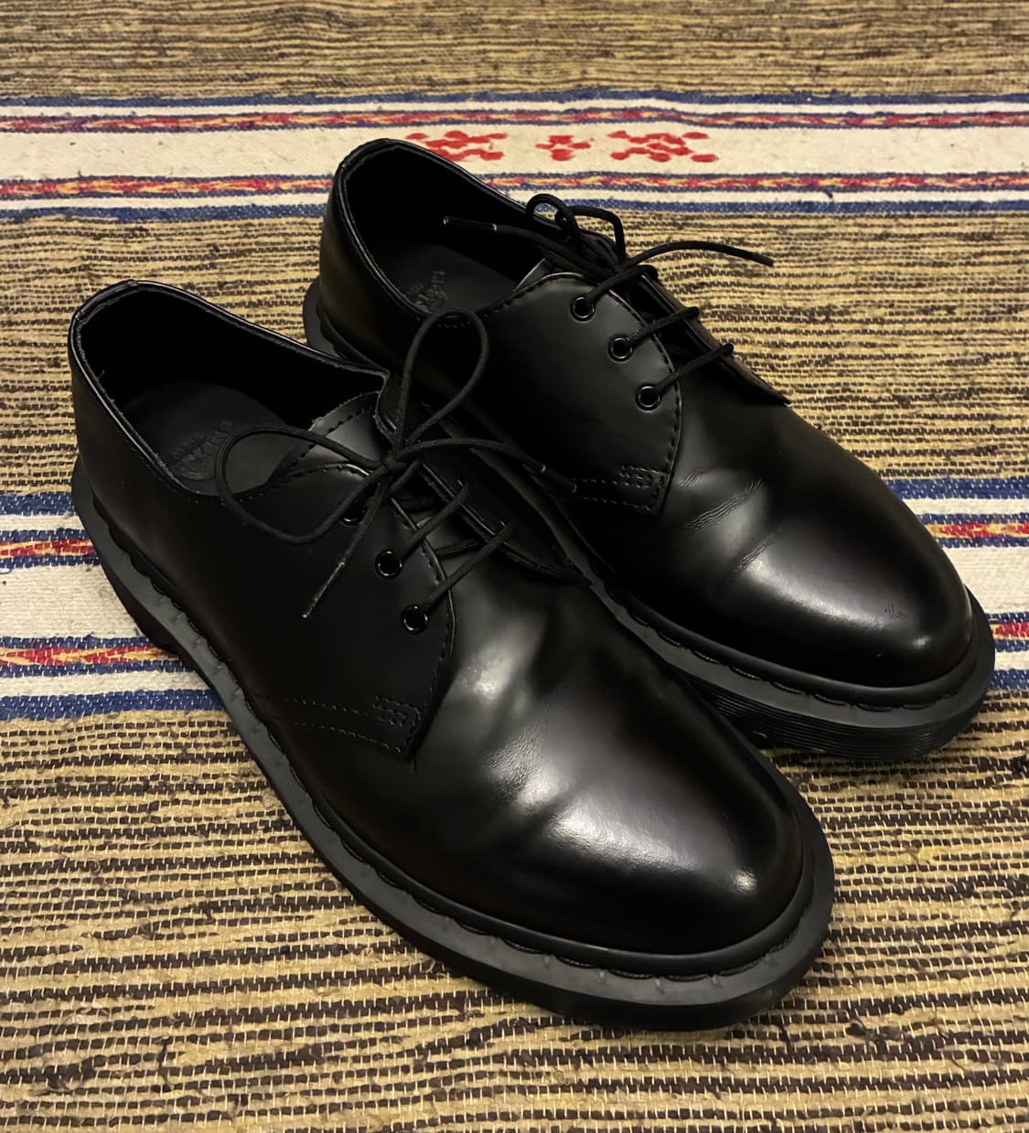 (Uk7/260)닥터마틴 1461 Mono 모노 3홀 블랙 더비슈즈 상품이미지1