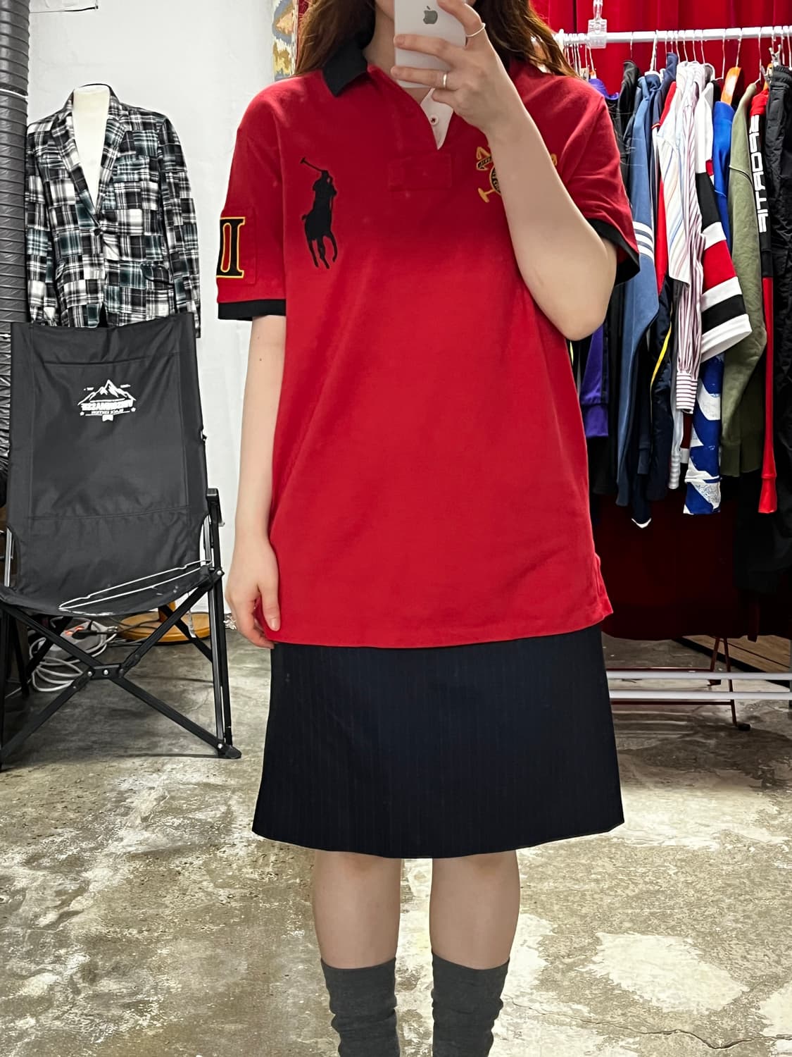 Polo 폴로 랄프로렌 반팔 카라티 피케셔츠 m 상품이미지7