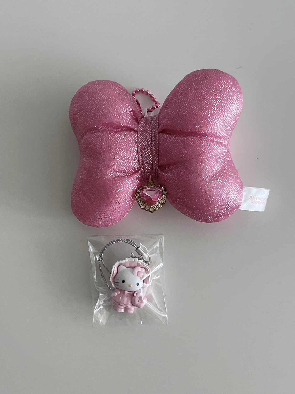 로리타 키티 스트랩 리본 키링 가챠 메이드 키티 천사악마 상품이미지1