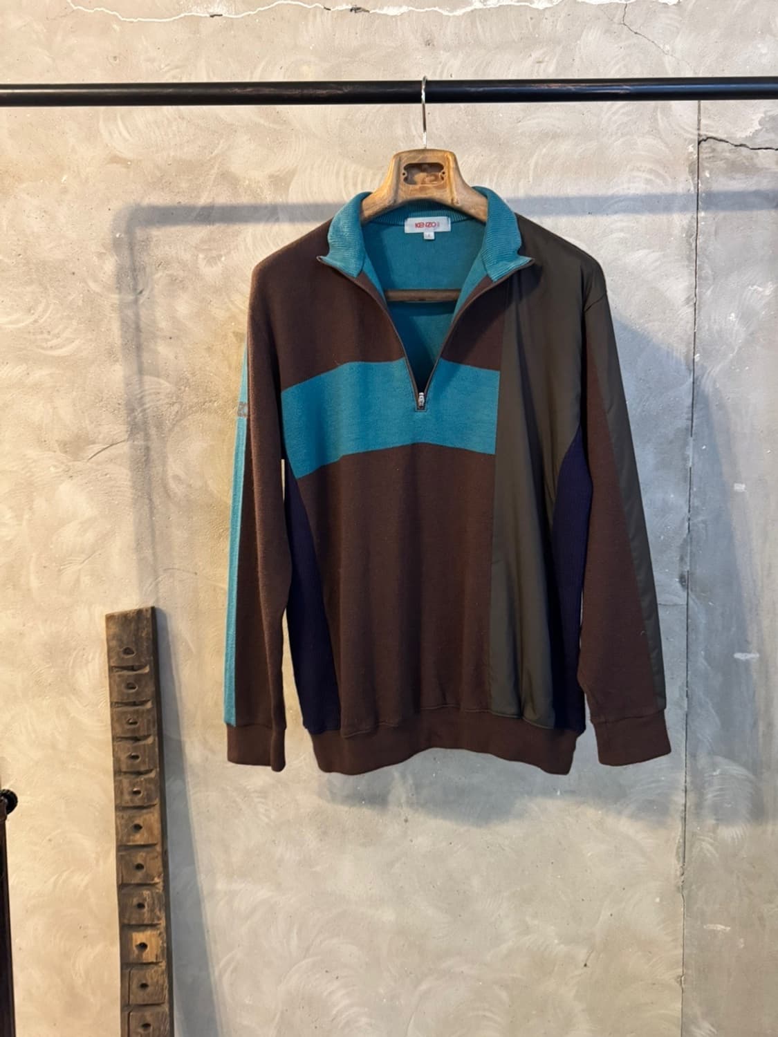 겐조 골프 짚업 니트 100 상품이미지1