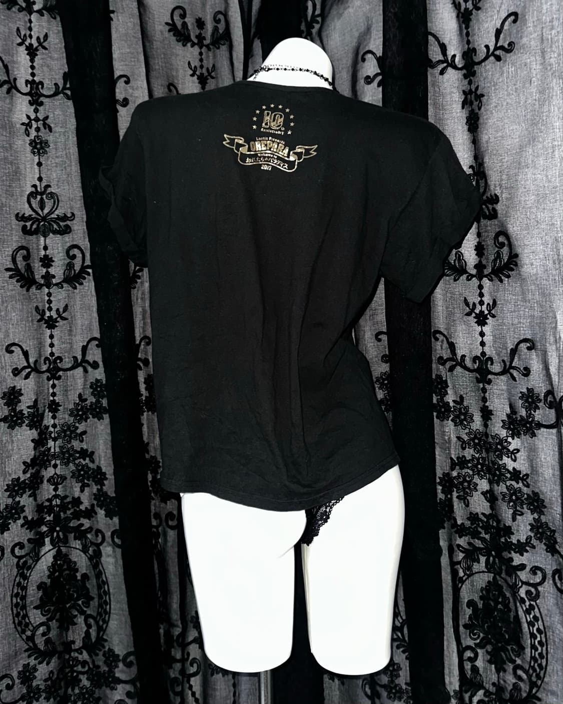 black gold paisley graphic t-shirt 상품이미지3