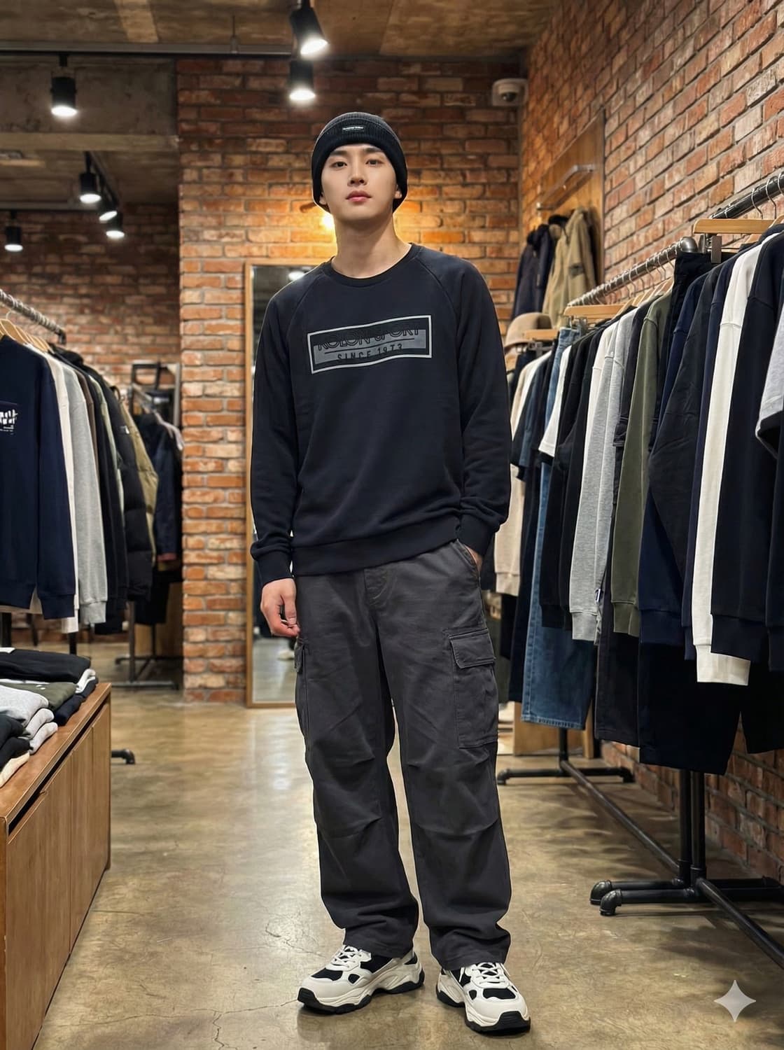 코오롱스포츠 빅로고 맨투맨_100 상품이미지1