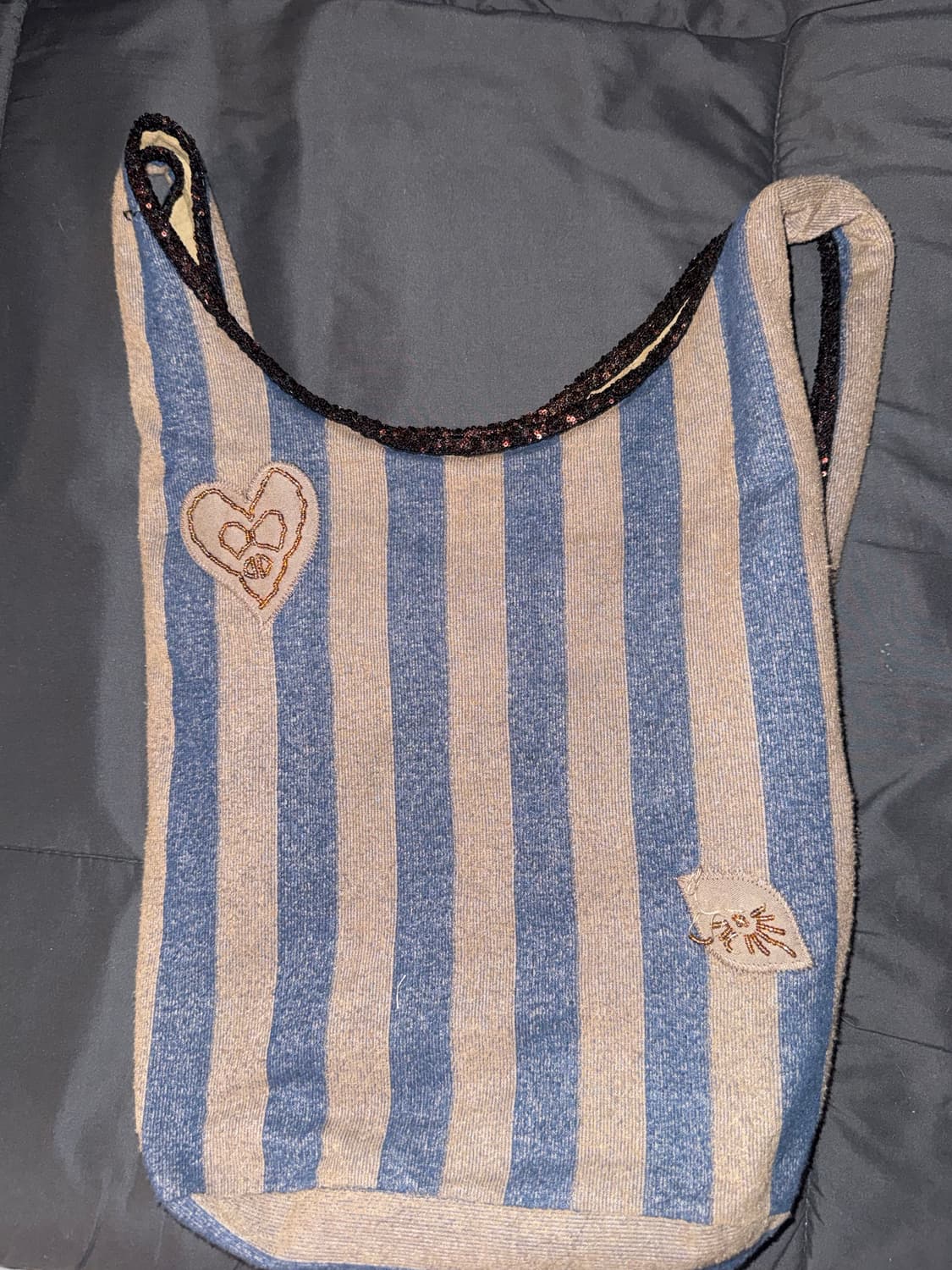 스컬프터 테리 호보백 브라운 새상품급 상품이미지4