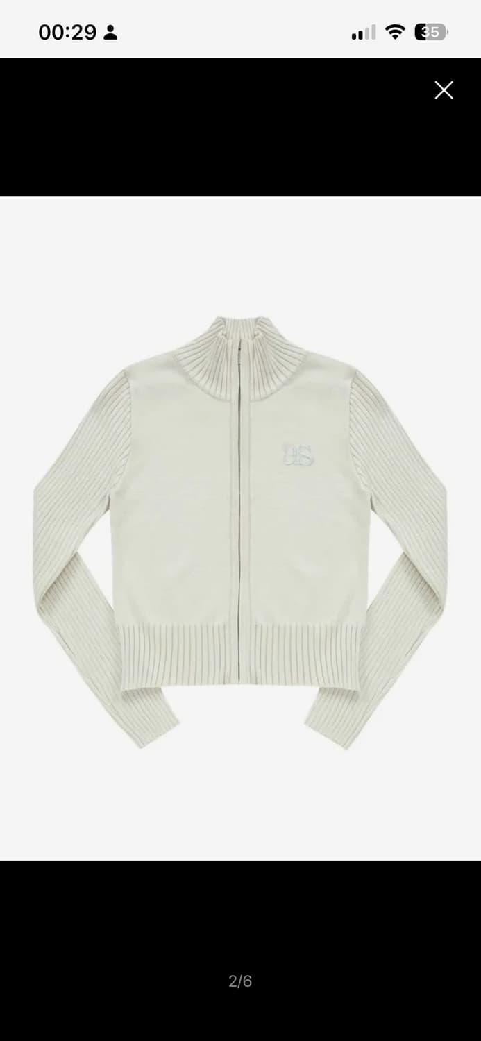 애즈온 MARON KNIT ZIP-UP / BEIGE 상품이미지1