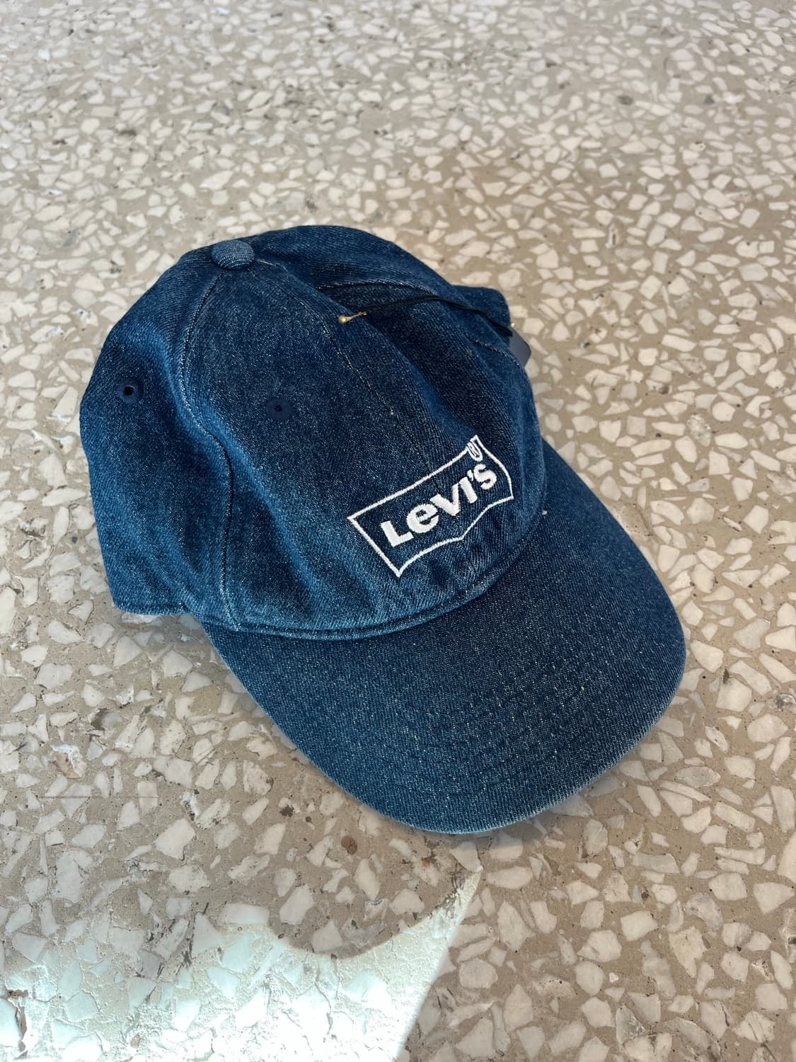 Levi’s Logo Denim Baseball Cap – Blue 상품이미지1