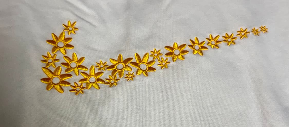  Nike Flower Swoosh Sweatshirt White L 상품이미지2