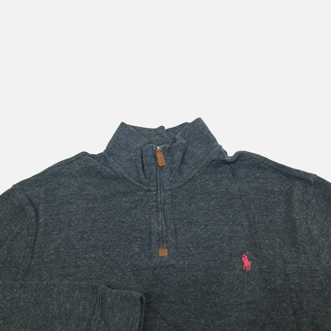(CS789)L 폴로 차콜그레이 하프집업 니트 스웨터knit 상품이미지2