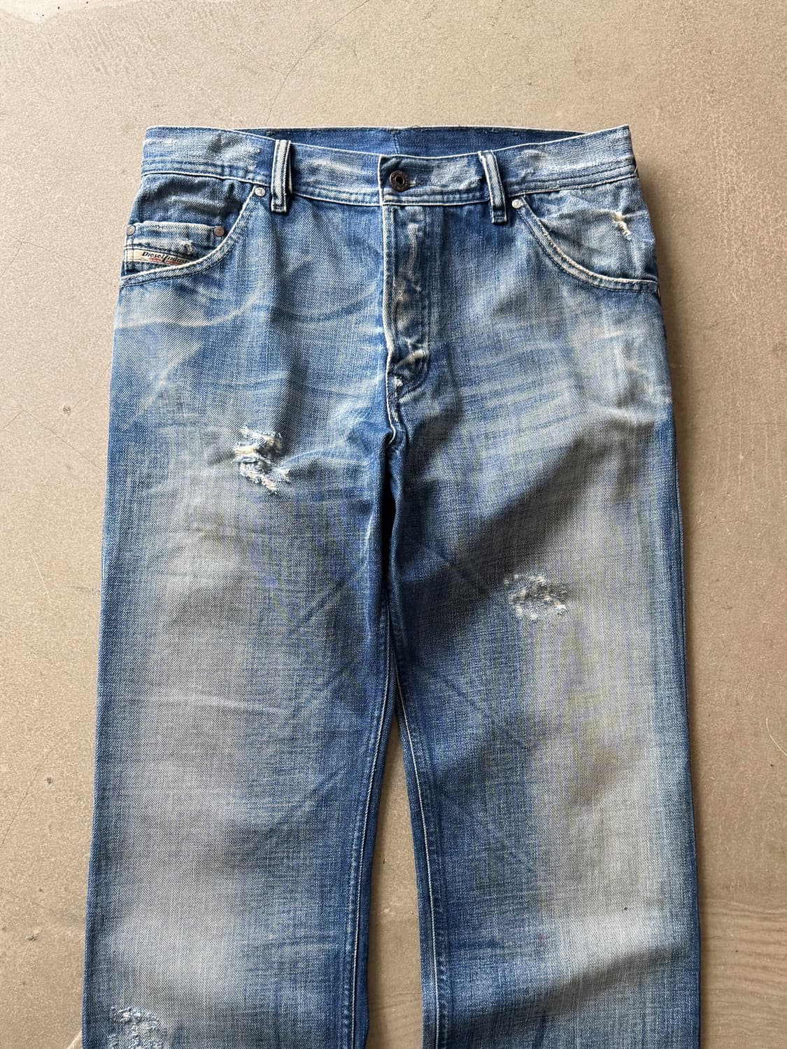 DIESEL Wash Distressed Denim Pants 상품이미지3