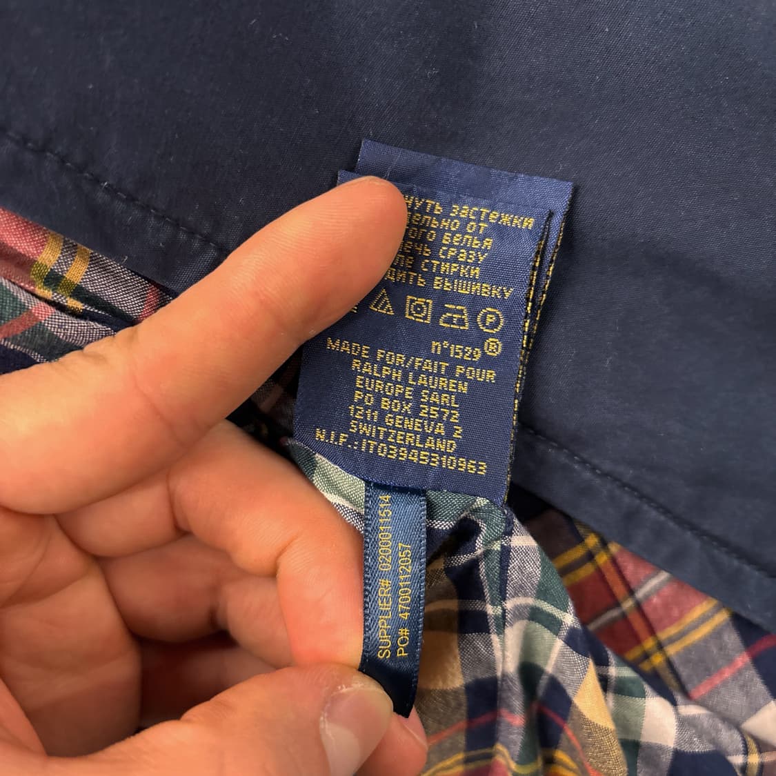 신형라벨 폴로 랄프로렌 마드라스 체크 라이닝 스윙자켓 N832 상품이미지9