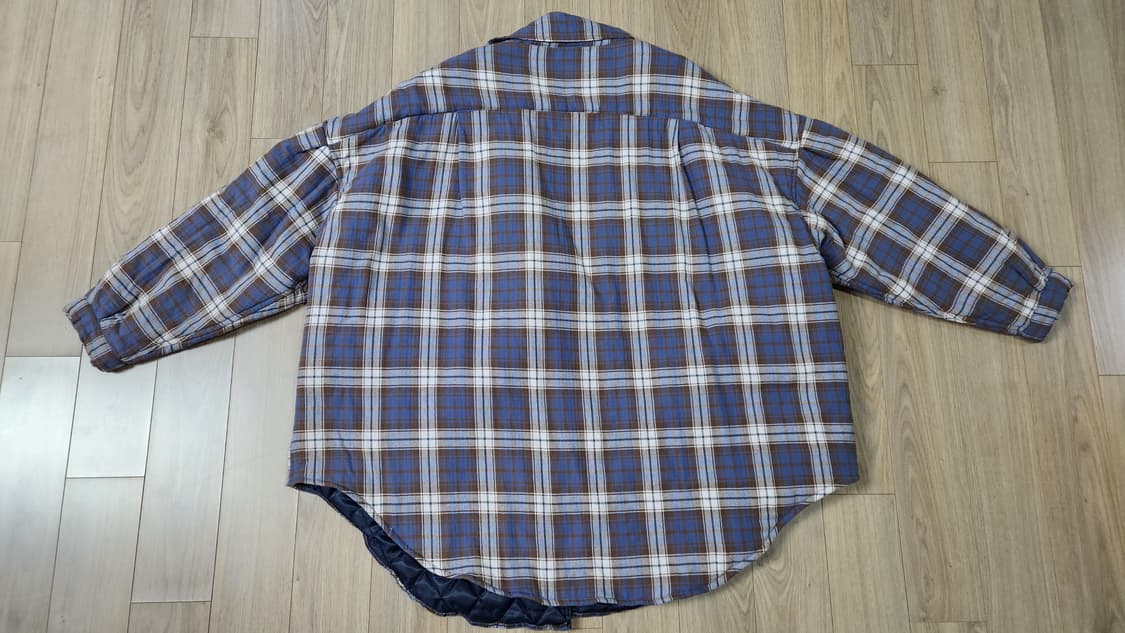 KAPITAL 캐피탈 넬 체크 x 퀼팅 슬래피 셔츠 코트 사이즈2 상품이미지2