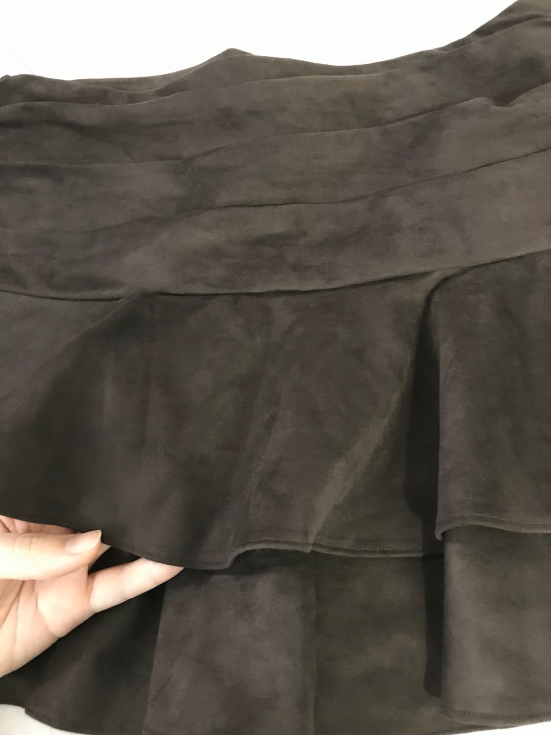 ZARA 브라운 스웨이드 스커트 상품이미지3