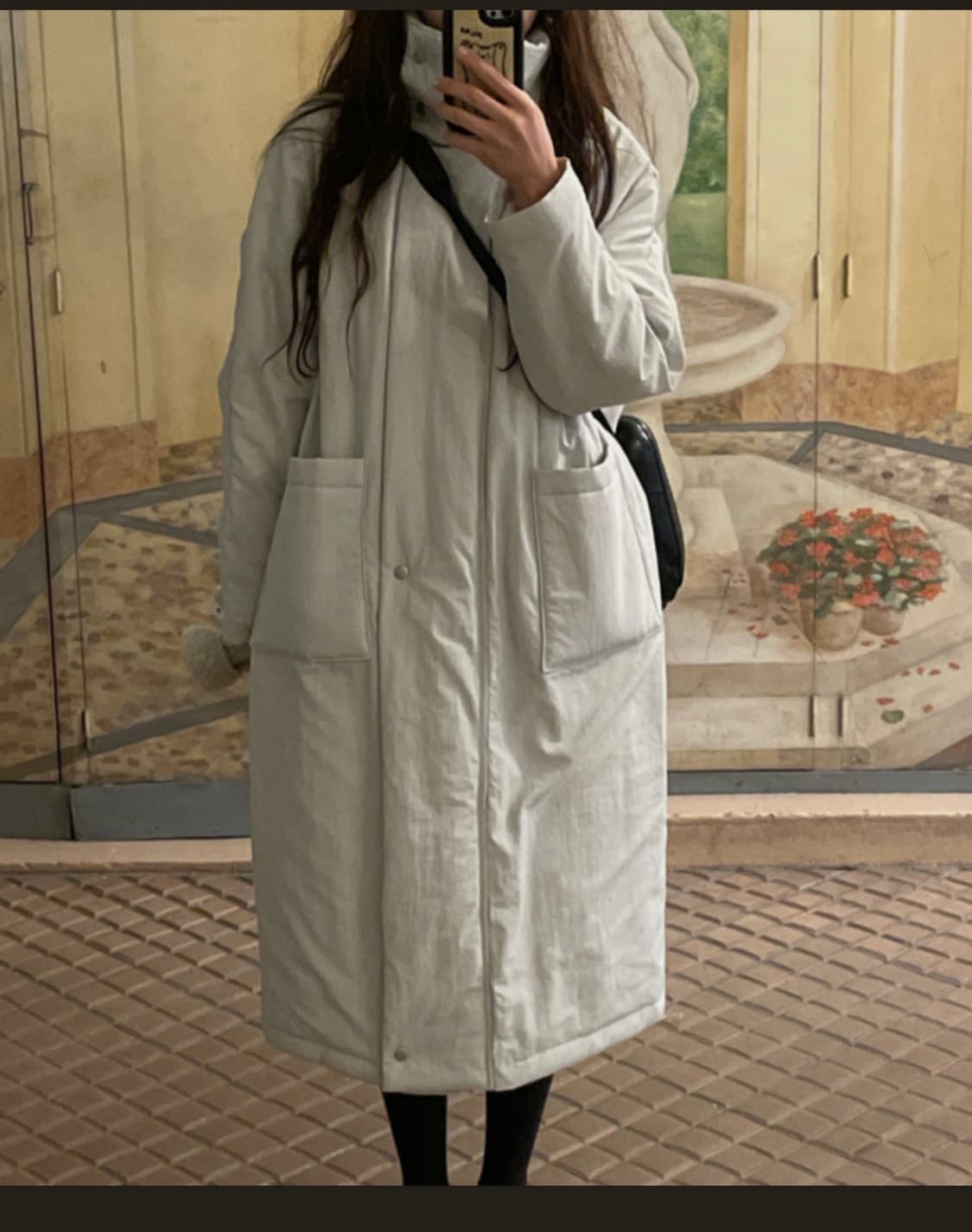 디어레스트 메이비 베이비 그레이 포그 롱패딩 새제품(현재 품절상품) 상품이미지2