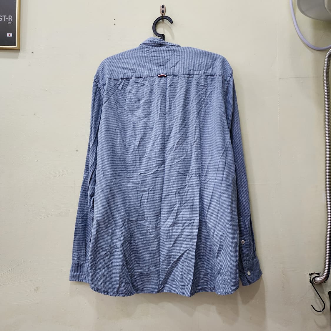 [XL] 타미힐피거 코튼 캐시미어 셔츠 (블루) 상품이미지3