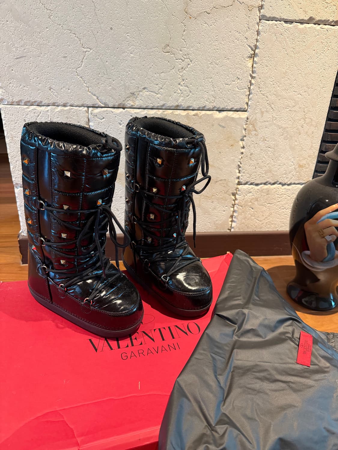 Valentino 스터드 문 부츠 37 / (박스,더스트백포함) 상품이미지1