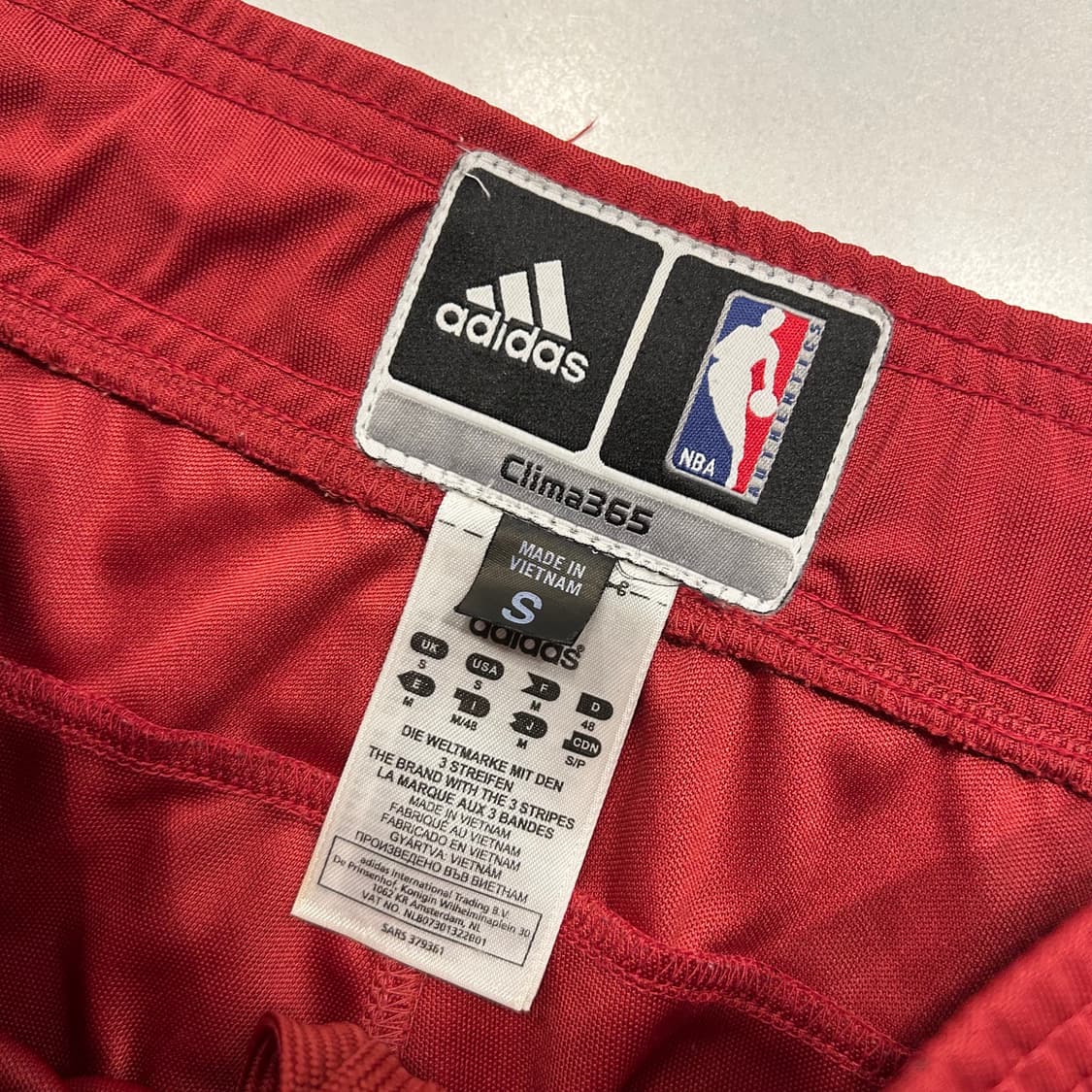 [S] 아디다스 NBA 버튼 트랙 팬츠 레드 A259 상품이미지4