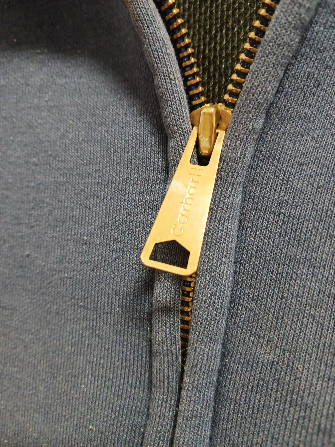 칼하트 오버핏 네이비 후드집업 상품이미지4