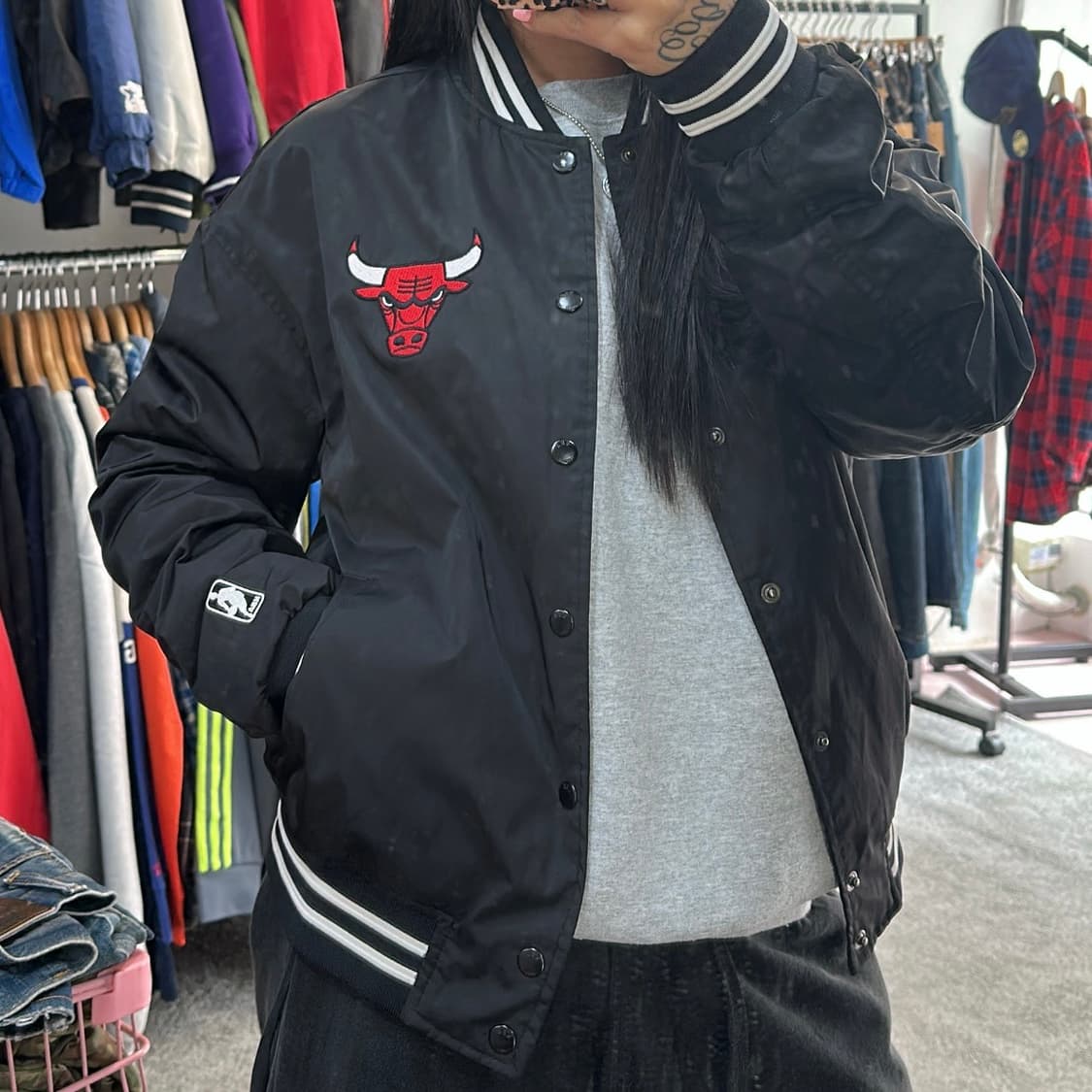 NBA 시카고불스 스타디움 바시티 자켓M 상품이미지2