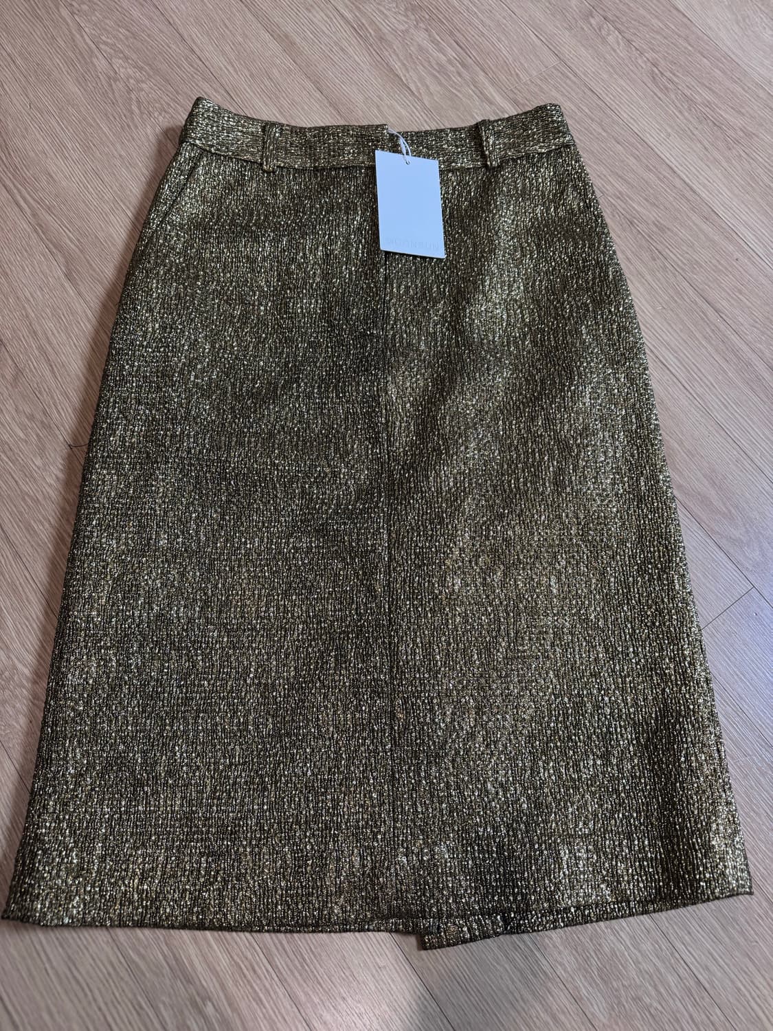 새상품 moonsun 문선 골드스커트 상품이미지4