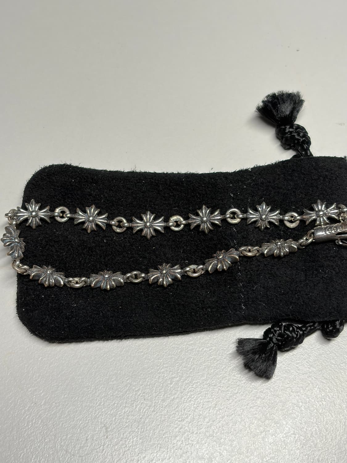 (새상품) 크롬하츠 타이니 e-ch 팔찌 12링크 풀구성 상품이미지3