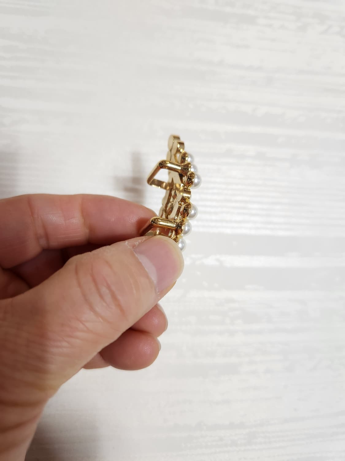 진주 큐빅 벨트 장식품 상품이미지5