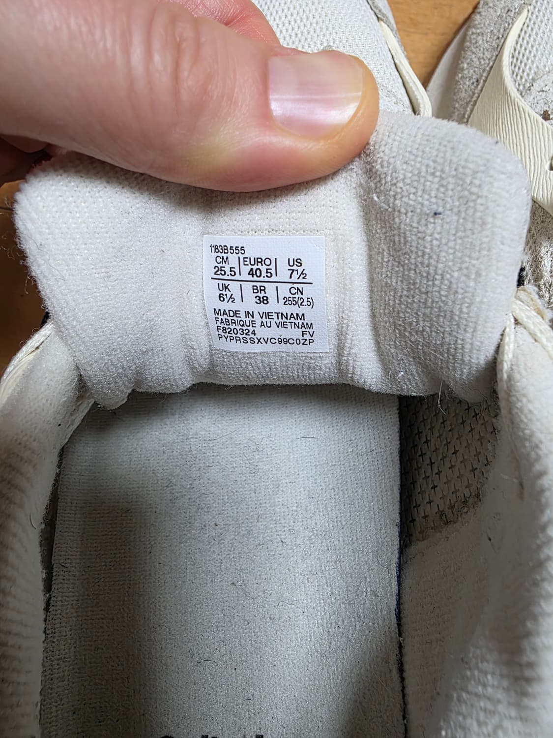 오니츠카타이거 모아지 흰색 255mm 상품이미지2