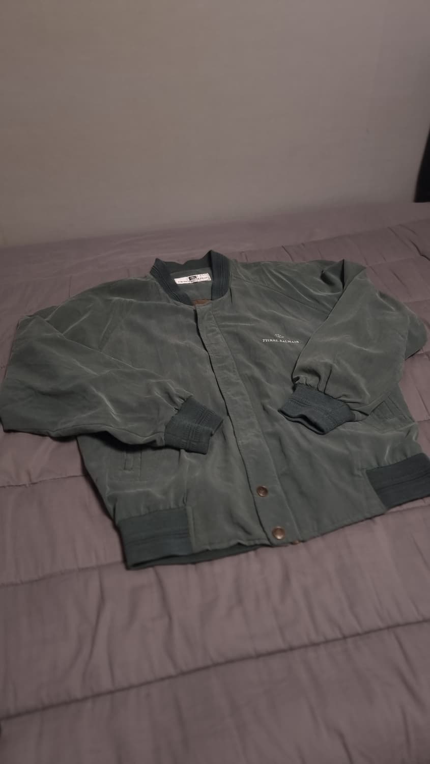 피에르 발망 90s 빈티지 올리브 그린 블루종 상품이미지1