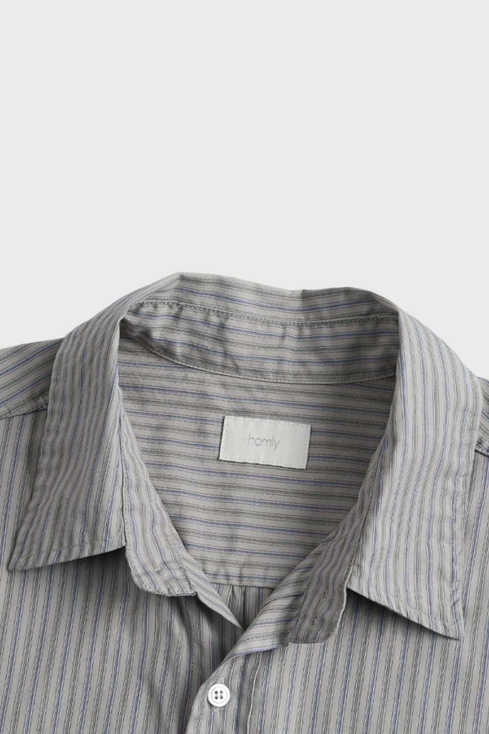 (3) 홈리 homly 플레인 스트라이프 셔츠 상품이미지2