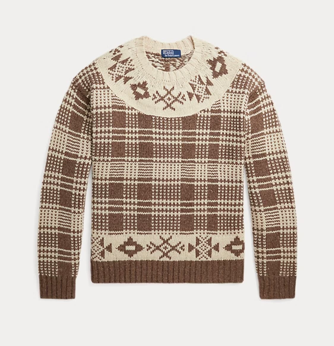 [새상품/M] 폴로 플래드 울 리넨 스웨터 팝니다. 상품이미지1