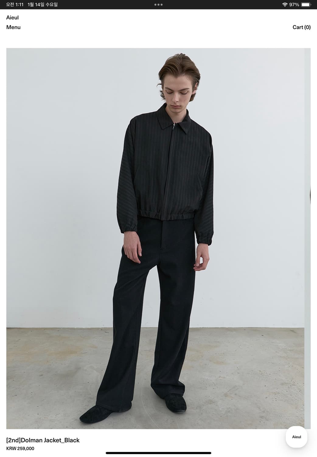 Dolman Jacket_Black 아이엘  상품이미지1