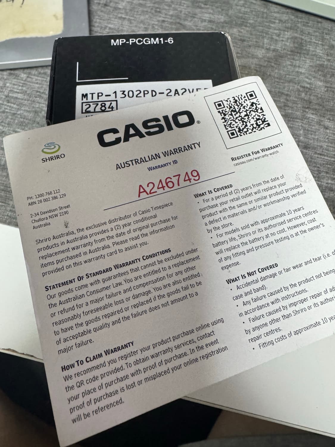 카시오 CASIO 메탈 손목시계 티파니 MTP-1302D-2A2 상품이미지2