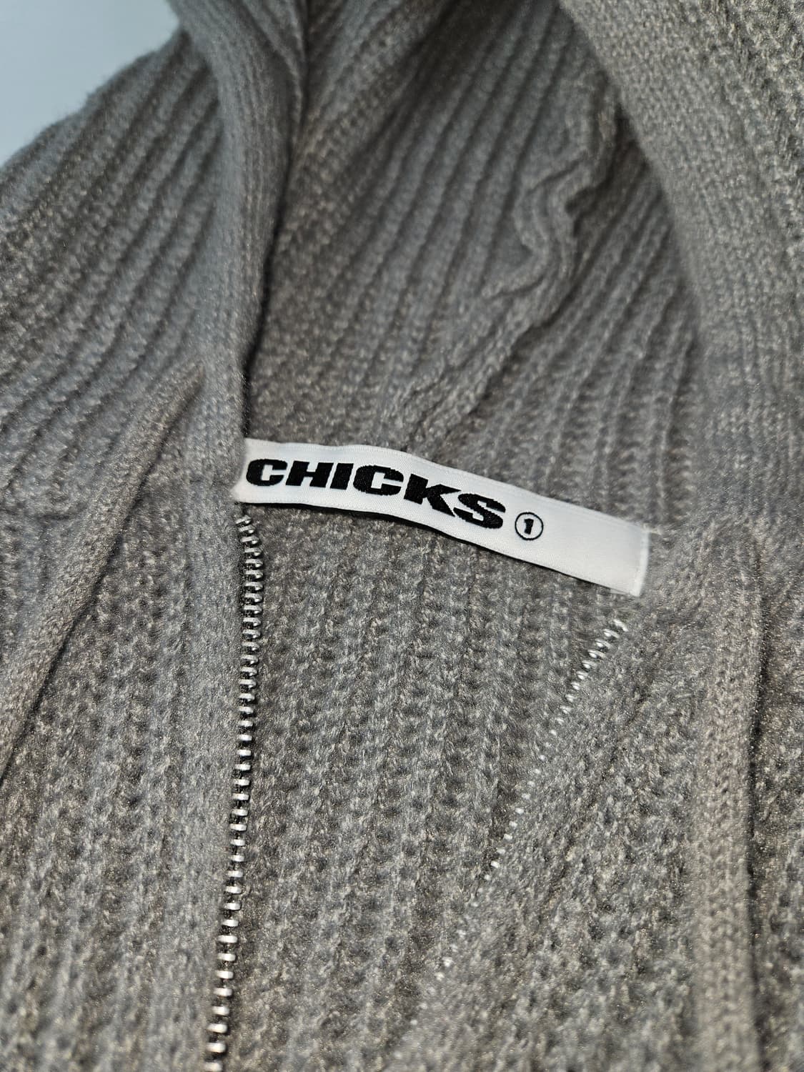 칙스 HOFE 니트후드 크롭 집업자켓 상품이미지5