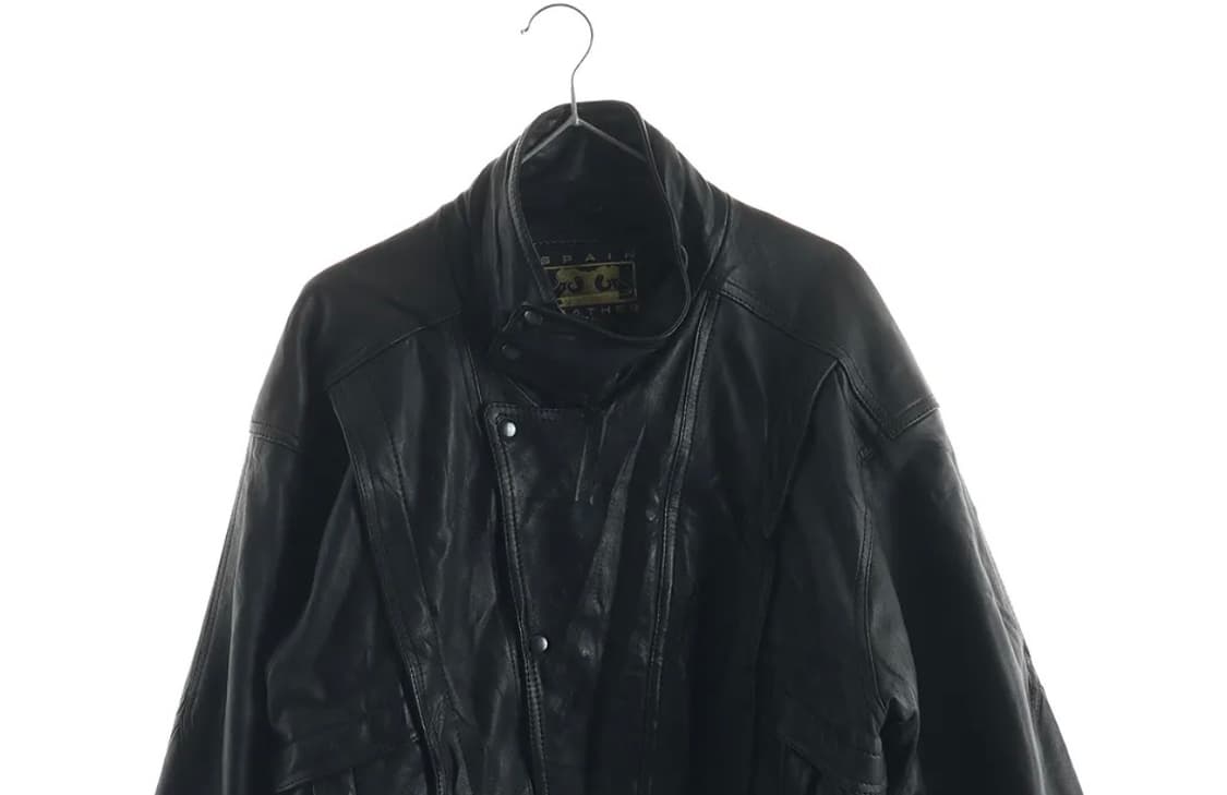 빈티지 레더 봄버 자켓 상품이미지2