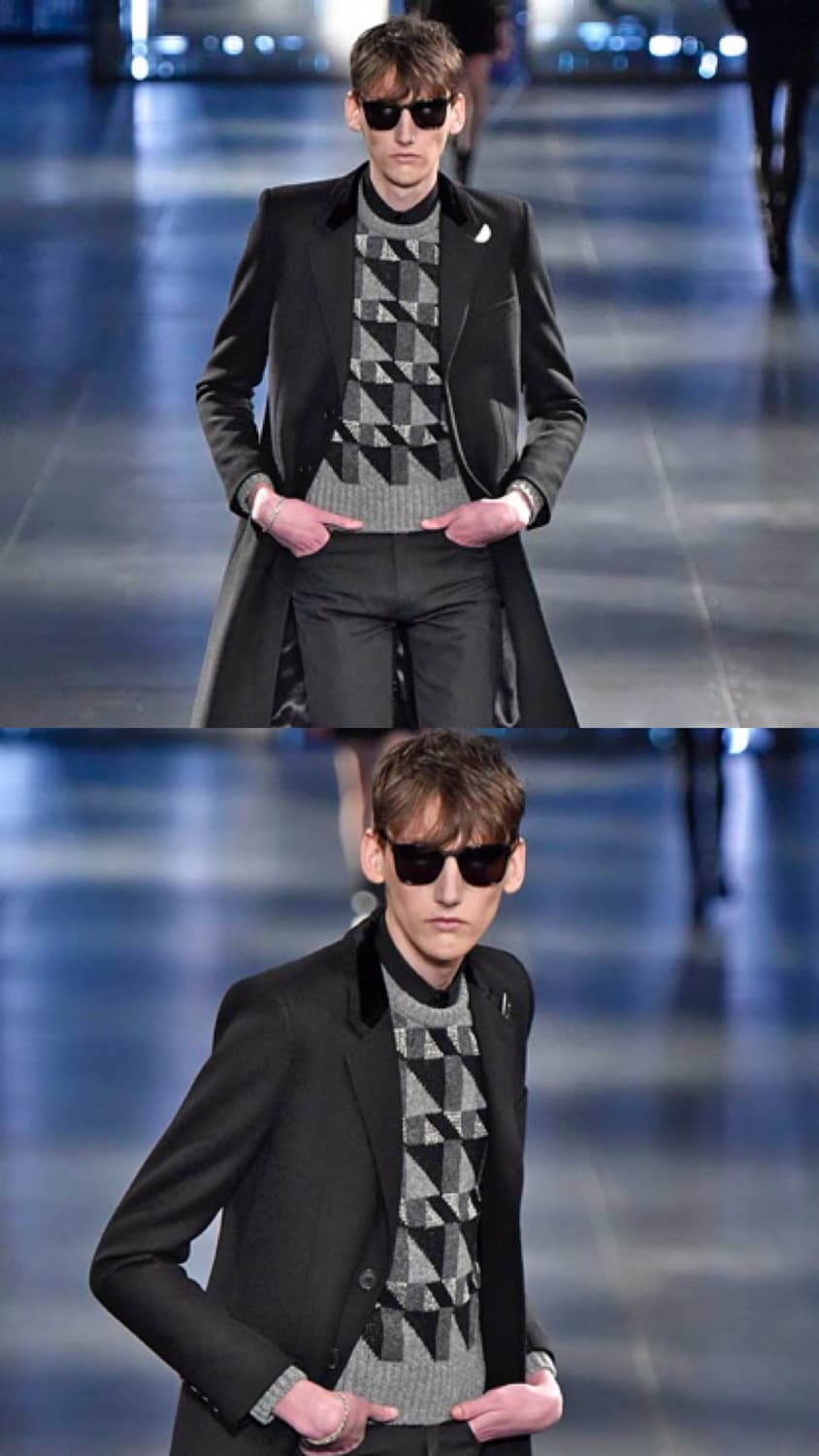 생로랑 FW15 지오메트릭 은사 니트 상품이미지3