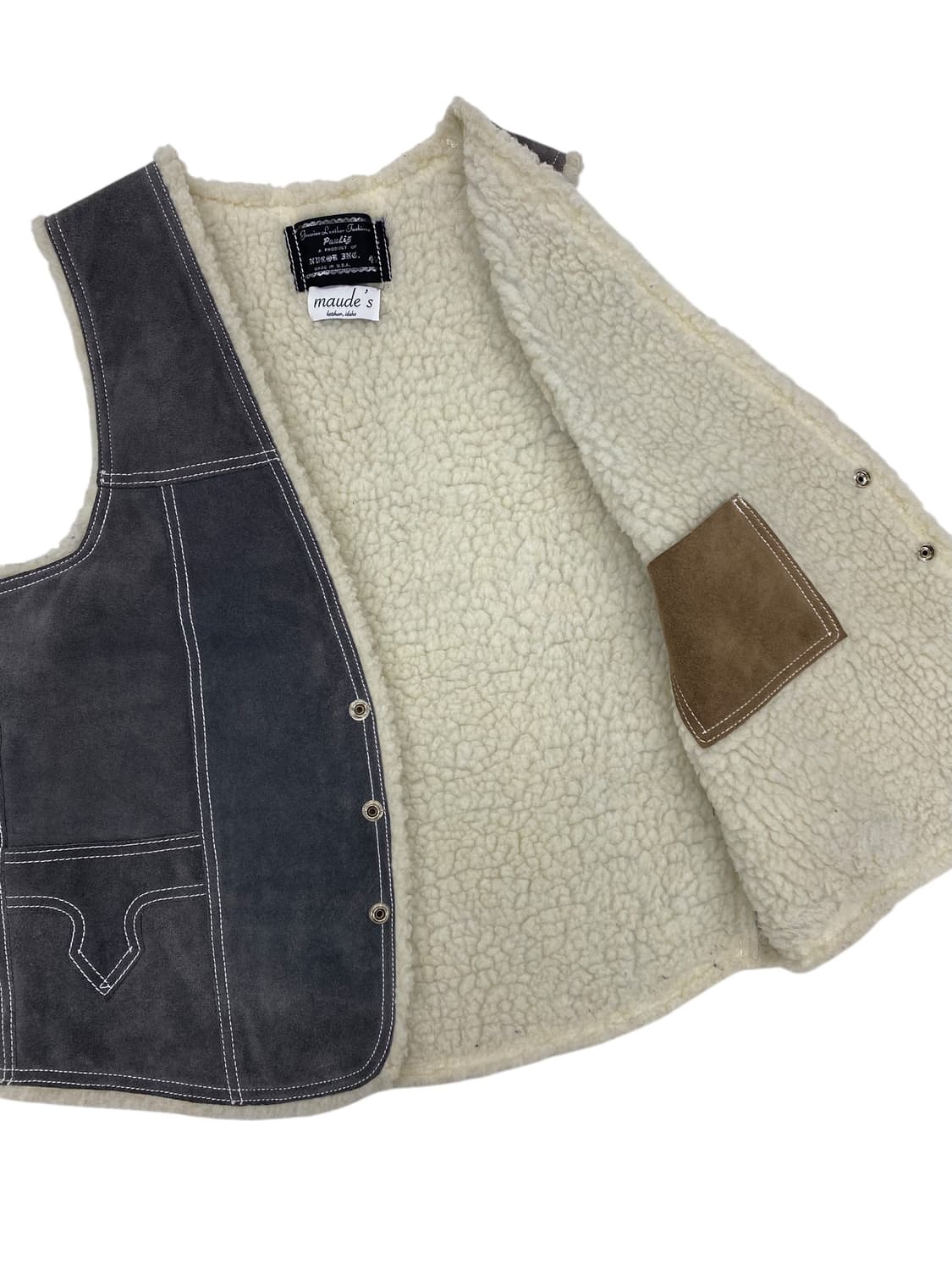 7-80‘s Pauliz 웨스턴 스웨이드 베스트 상품이미지5