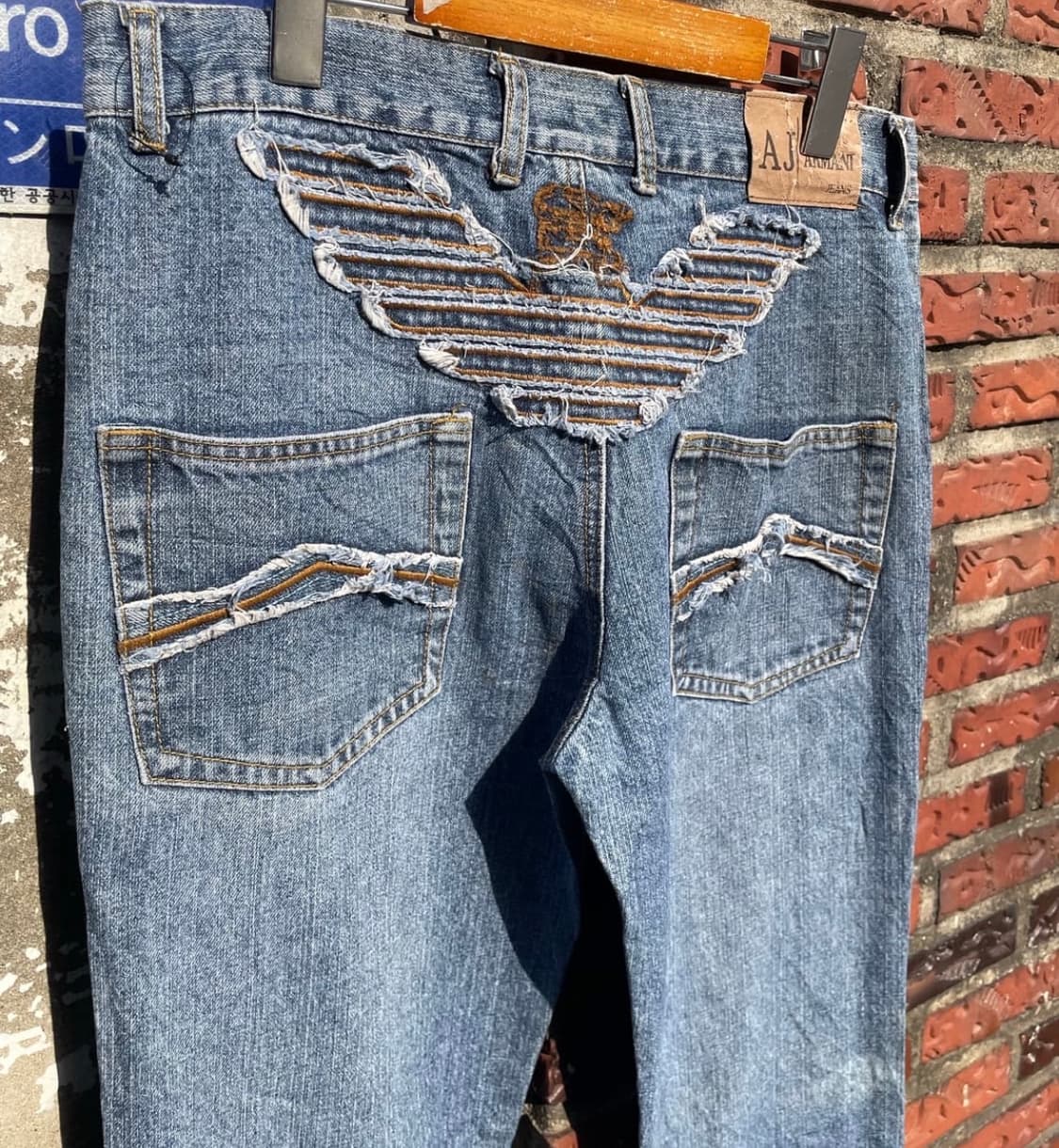 Vintage Armani Jeans Boots Cut Denim 상품이미지3