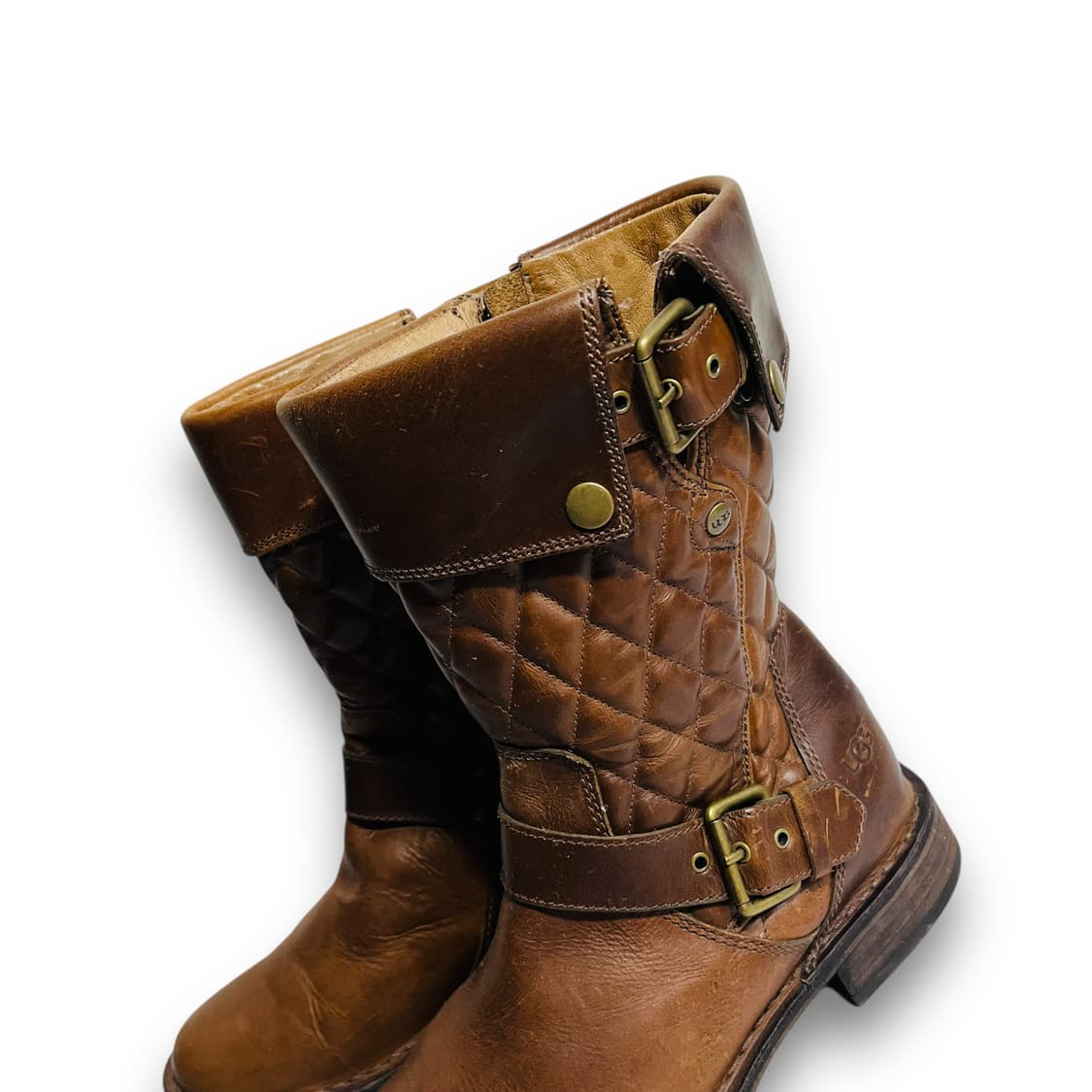 UGG Conor Brown Leather Mid Boots 상품이미지3