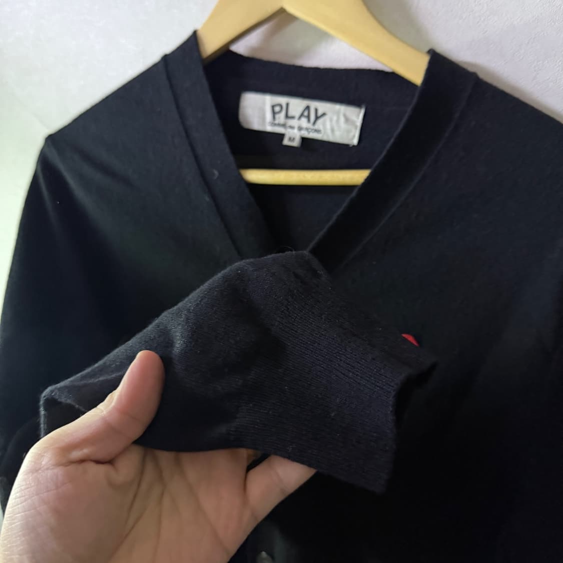 꼼데가르송 하트로고 가디건 M (남성 95-슬림 100) 상품이미지6