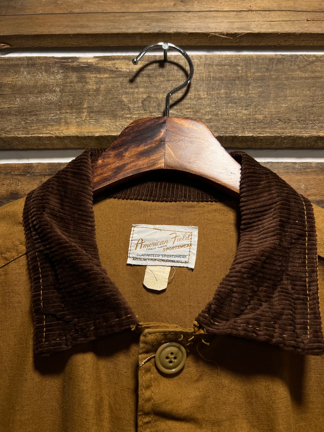 [L]70's Amerian Field USA 브라운 덕 캔버스 헌팅자켓 상품이미지2