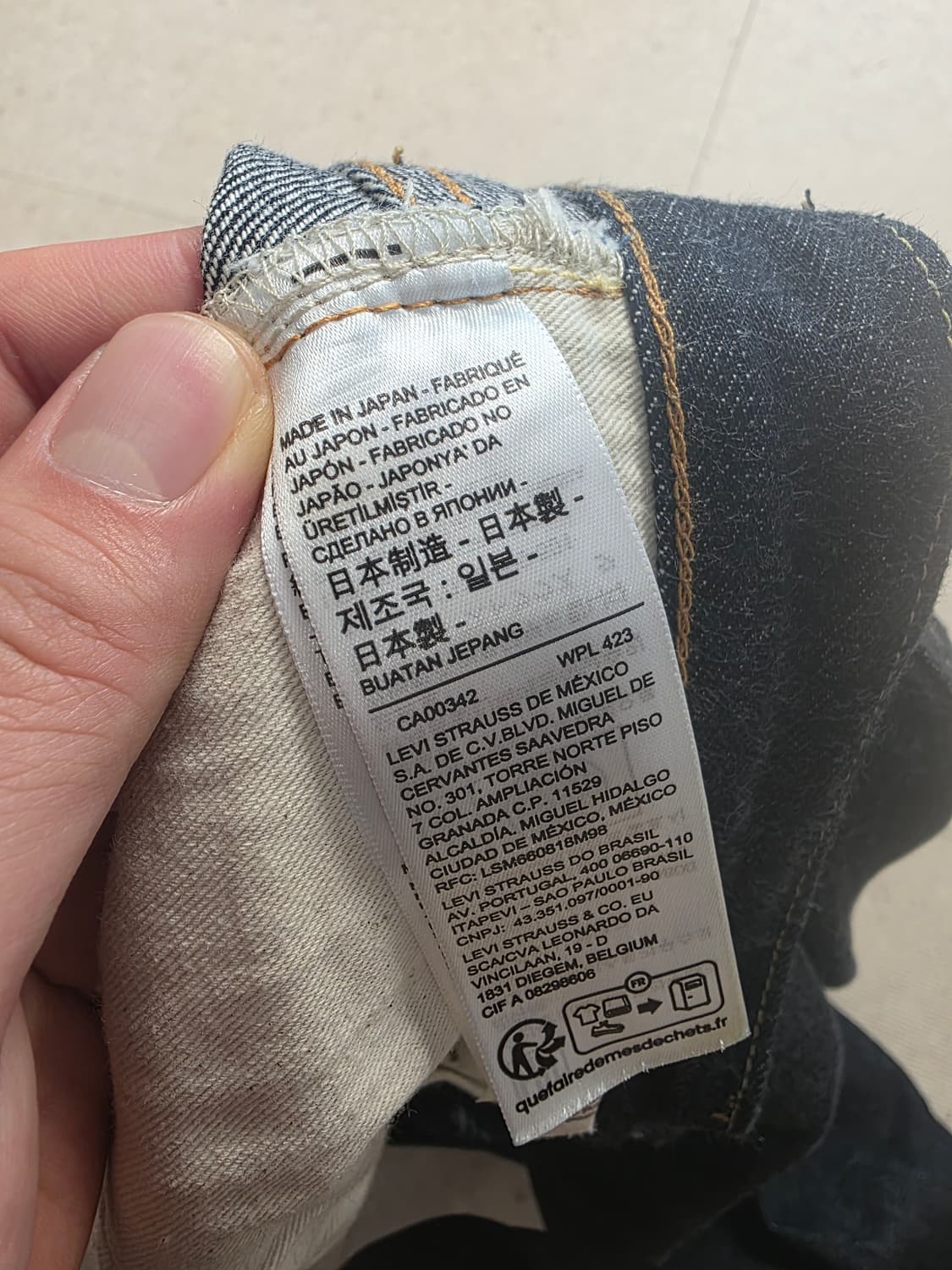 리바이스 LVC 55501 리지드 34/32 팔아요 상품이미지5