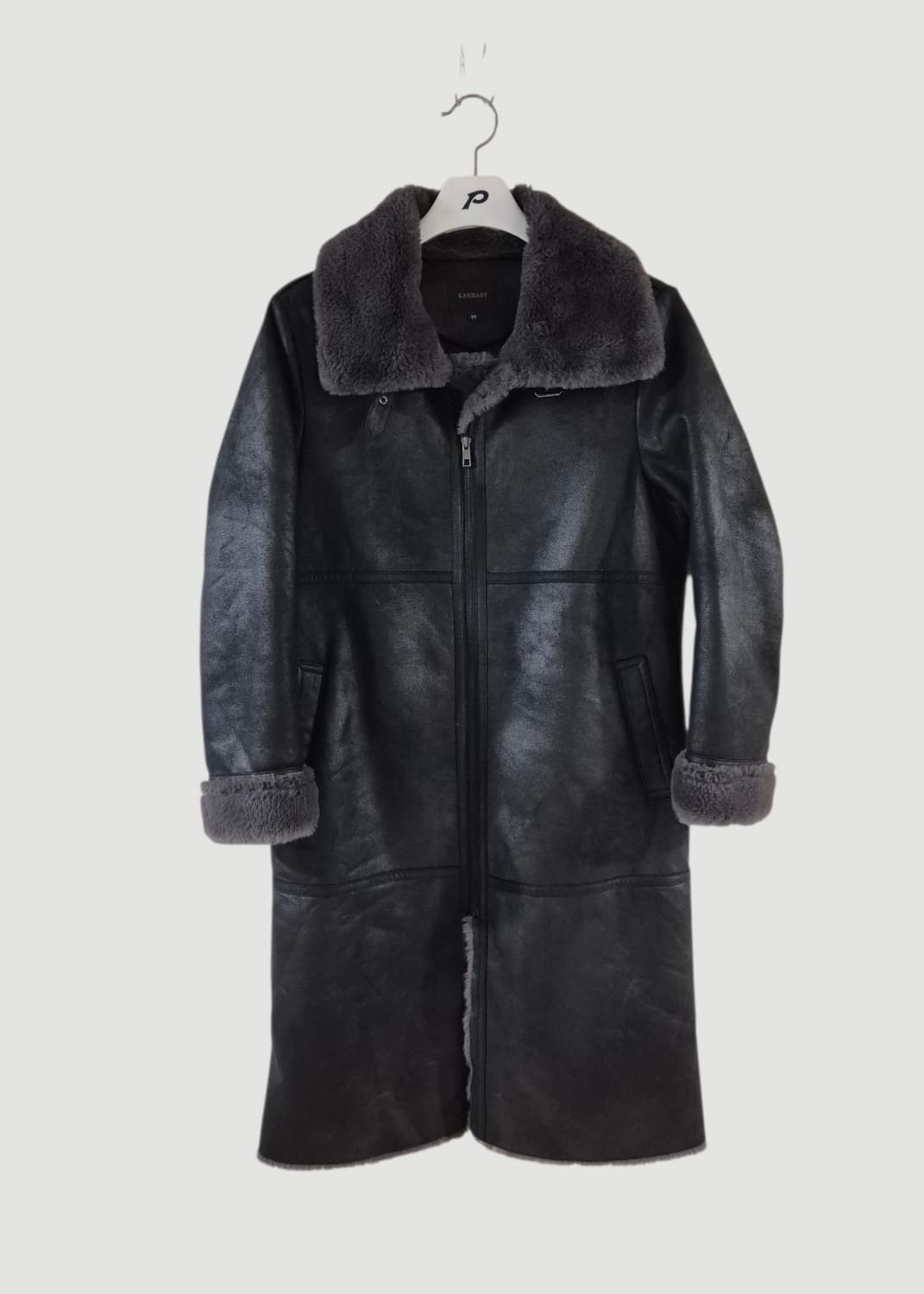 카시바디 여자 롱 무스탕코트 상품이미지1