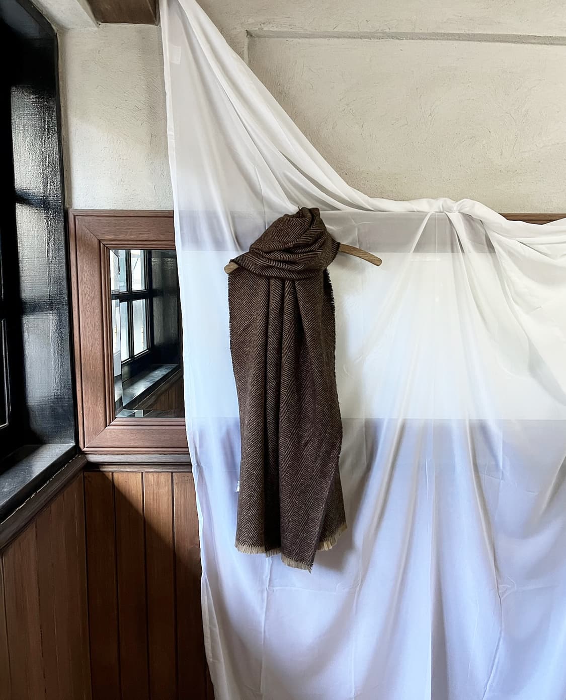 LOWRYS FARM harringbone pattern meffler 상품이미지2