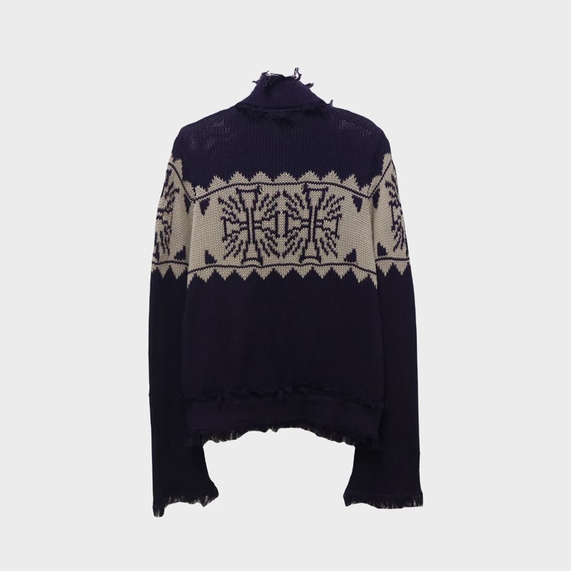 SPIRAL SPICE Y2K무드 그런지 니트 집업 63422 상품이미지2