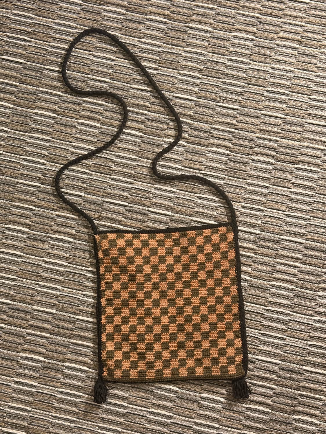 Story mfg 코튼 크로셰 숄더백 새상품 상품이미지2