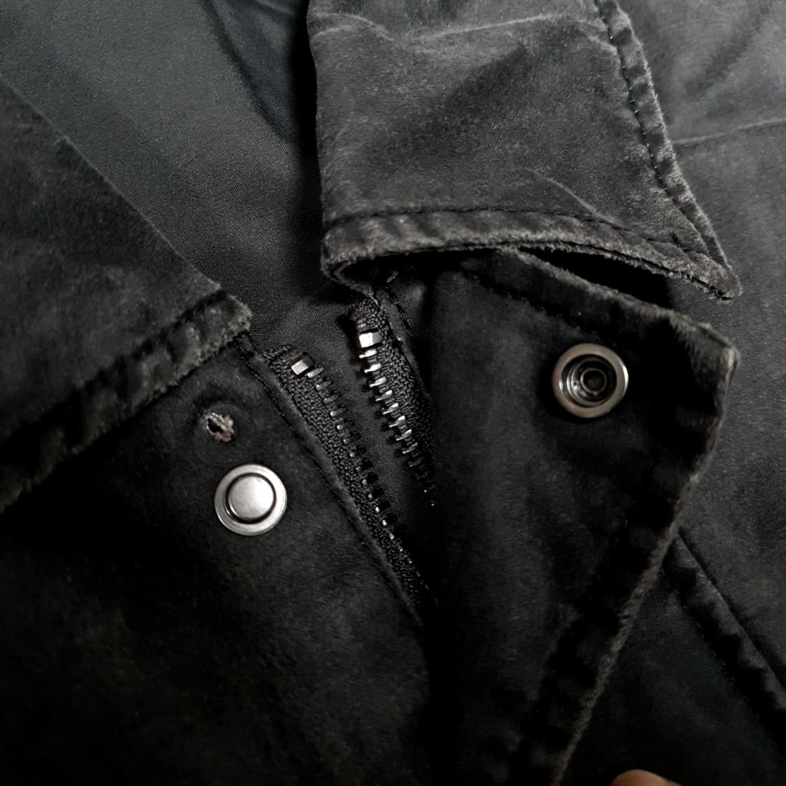 정가14만(새제품L) 자라 빈티지 왁스자켓 항공점퍼 블루종 마원 cwu 상품이미지9