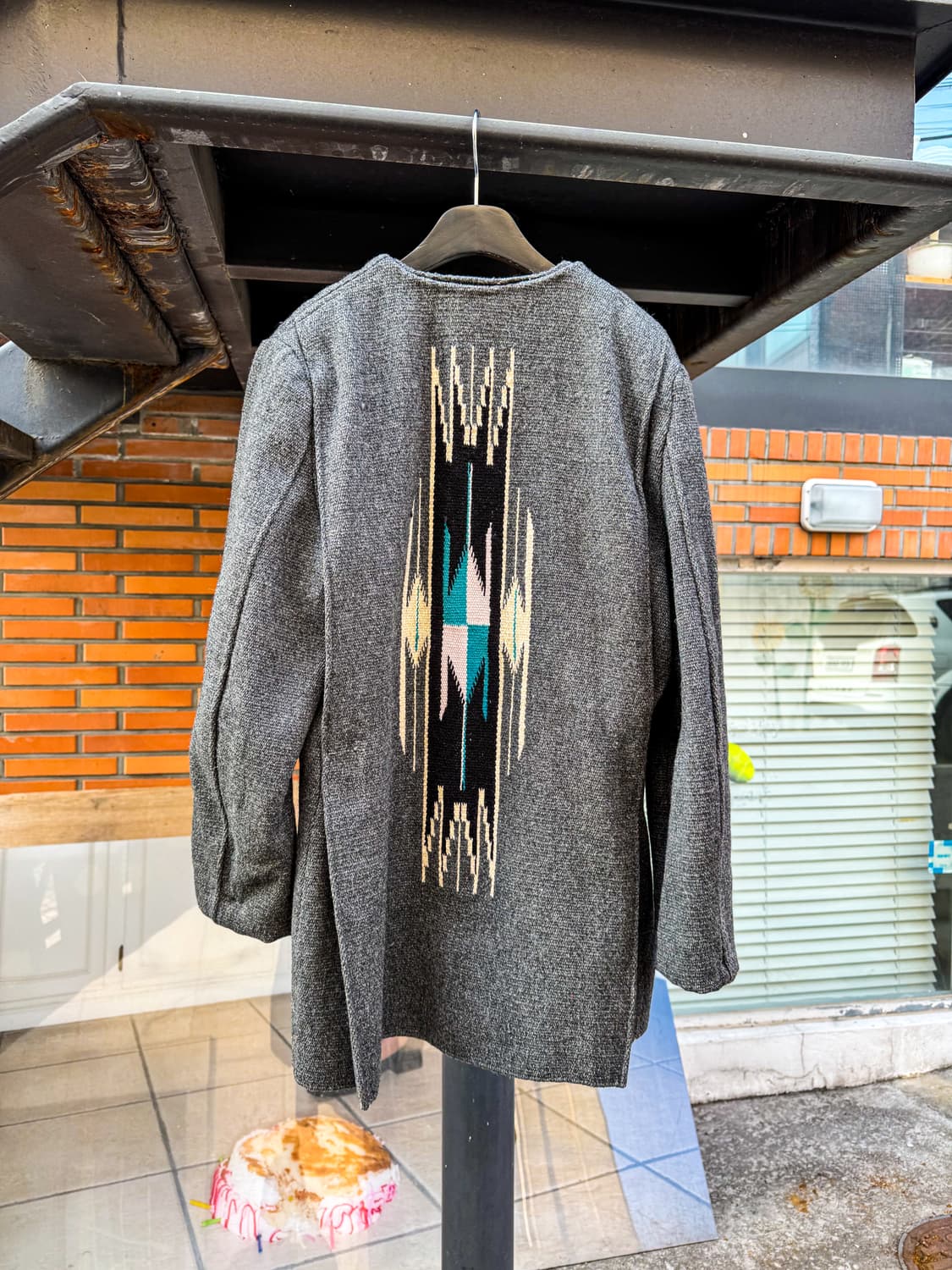 Navajo Blanket Pattern Wool Jacket 상품이미지6