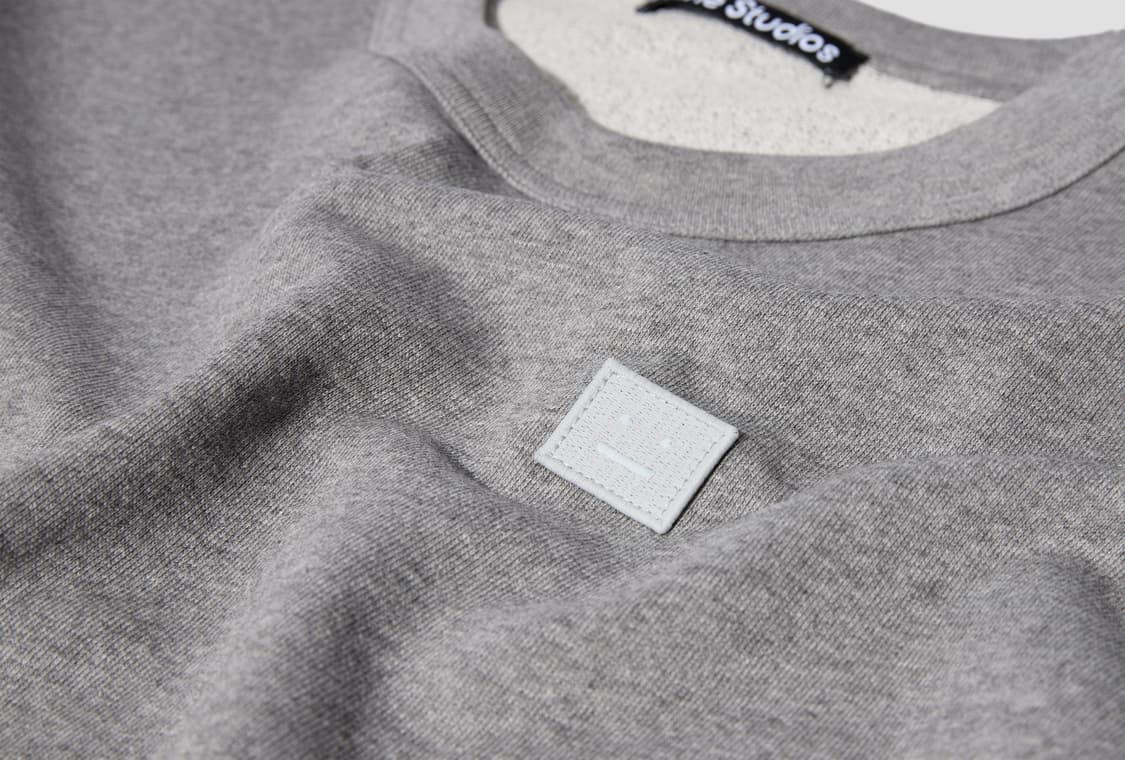 아크네 스튜디오 크루넥 스웨터 라이트 그레이 멜란지 상품이미지3