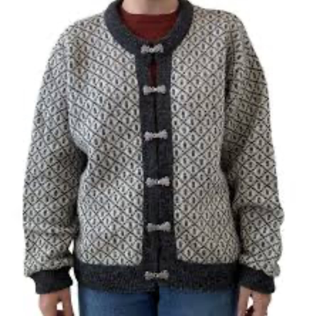 80’s LL Bean Norway birds eye Wool Knit 상품이미지10